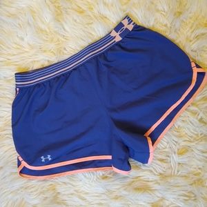 Navy/Coral Under Armour Shorts